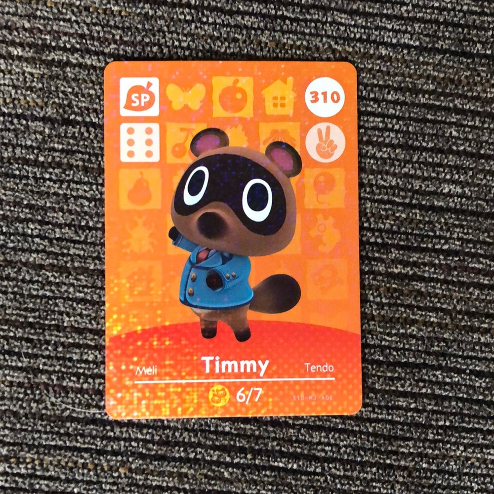 Official Timmy (310) Amiibo Card - Animal Crossing